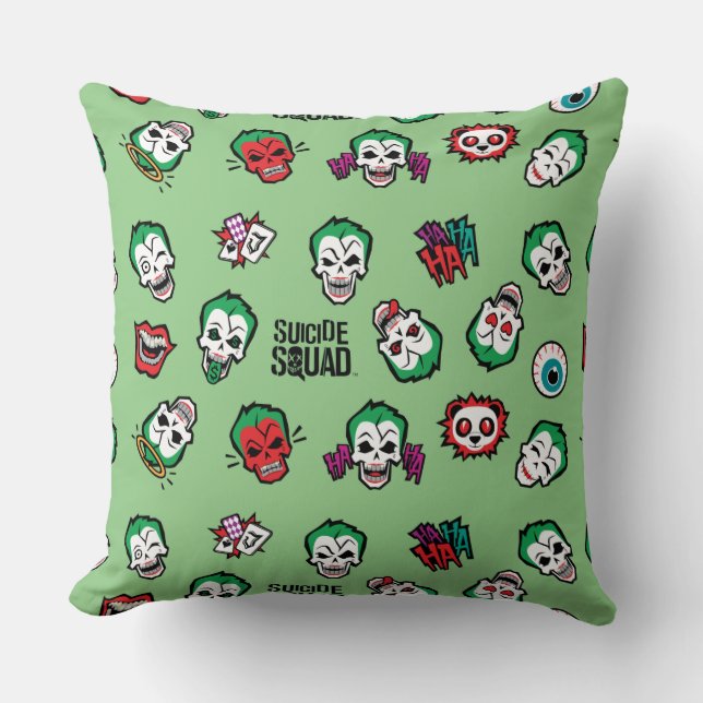 Suicide Squad | Joker Emoji Pattern Cushion (Front)