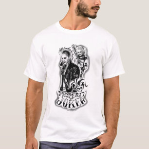 Suicide Squad   Joker & Harley Airbrush Tattoo T-Shirt