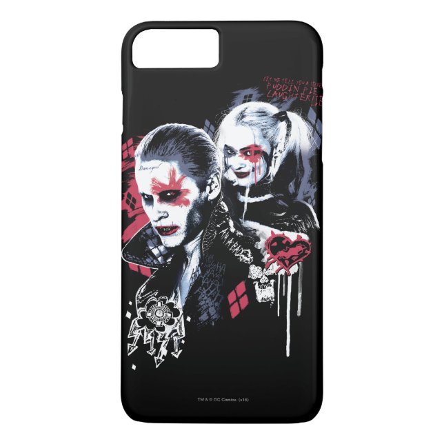 Suicide Squad | Joker & Harley Painted Graffiti Case-Mate iPhone Case (Back)