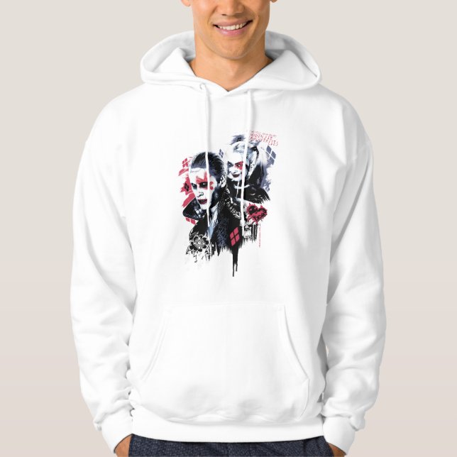 Suicide Squad | Joker & Harley Painted Graffiti Hoodie (Front)
