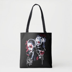 Suicide Squad   Joker & Harley Painted Graffiti Tote Bag