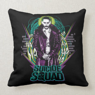 Suicide Squad   Joker Retro Rock Graphic Cushion
