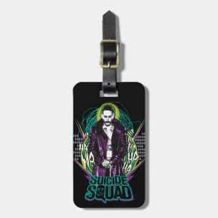 Suicide Squad   Joker Retro Rock Graphic Luggage Tag