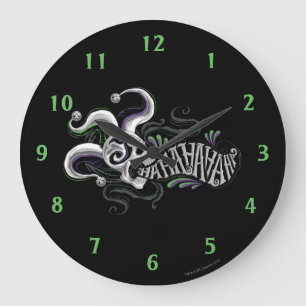 Suicide Squad   Joker Skull - Haha Large Clock