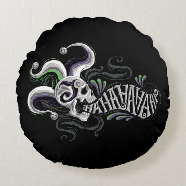 Suicide Squad | Joker Skull - Haha Round Cushion (Front)