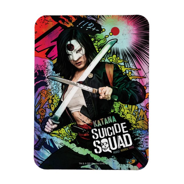 Suicide Squad | Katana Character Graffiti Magnet (Vertical)