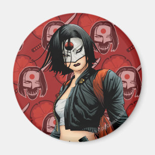 Suicide Squad Katana Comic Book Art Magnet