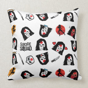 Suicide Squad   Katana Emoji Pattern Cushion