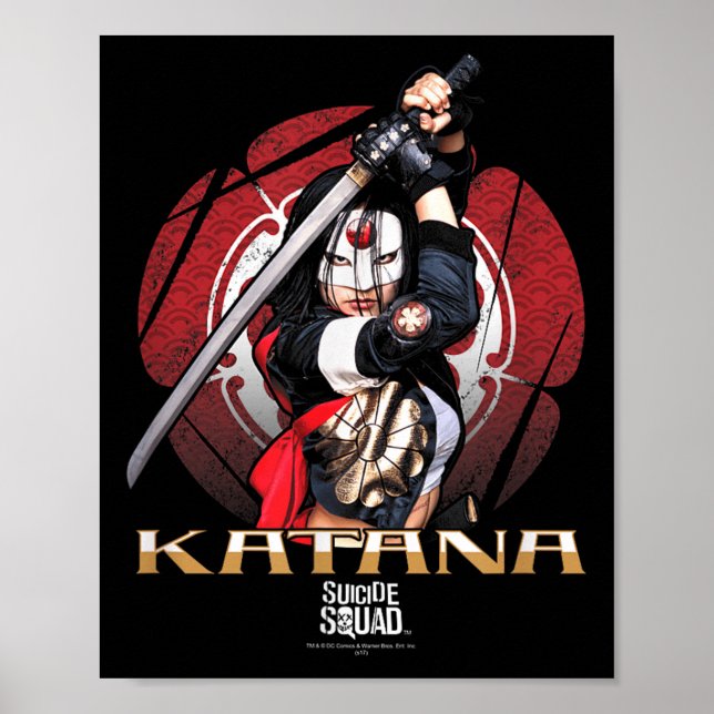 Suicide Squad Katana Flower  Poster (Front)