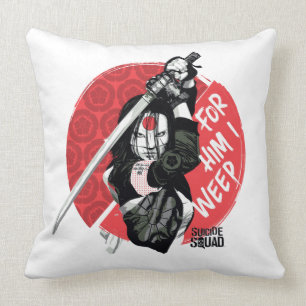 Suicide Squad   Katana "For Him I Weep" Cushion