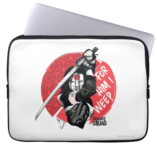 Suicide Squad | Katana "For Him I Weep" Laptop Sleeve (Front)