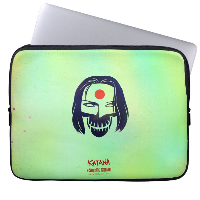 Suicide Squad | Katana Head Icon Laptop Sleeve (Front)