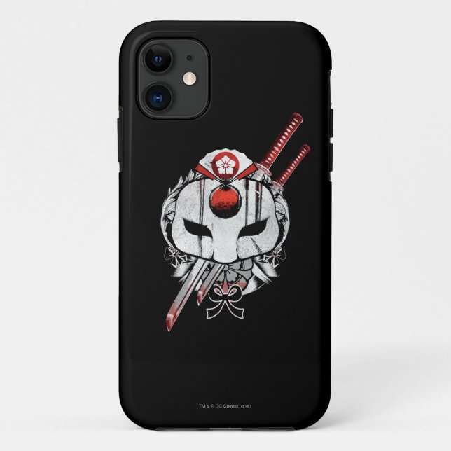Suicide Squad | Katana Mask & Swords Tattoo Art Case-Mate iPhone Case (Back)