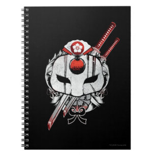 Suicide Squad   Katana Mask & Swords Tattoo Art Notebook