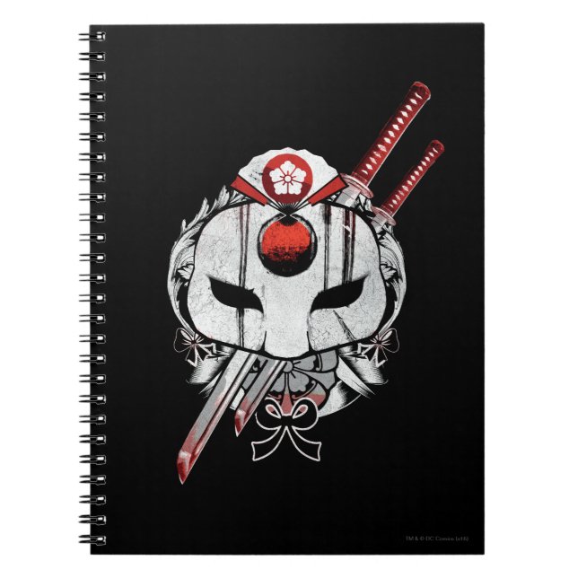 Suicide Squad | Katana Mask & Swords Tattoo Art Notebook (Front)