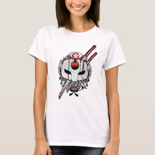 Suicide Squad   Katana Mask & Swords Tattoo Art T-Shirt