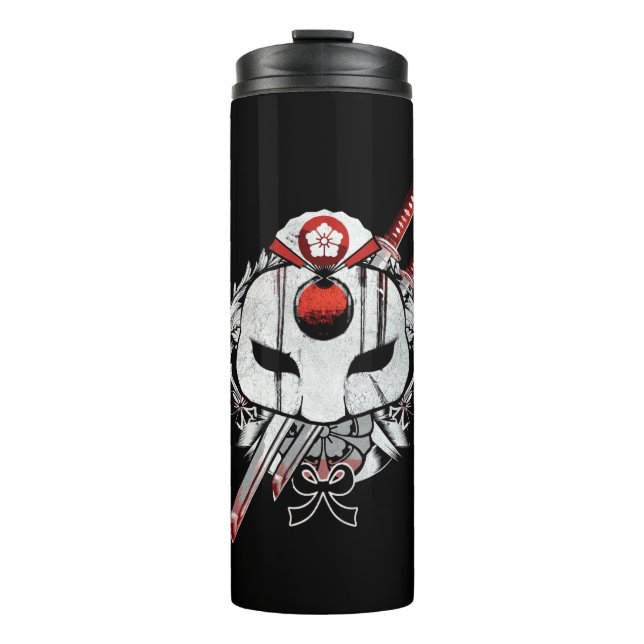 Suicide Squad | Katana Mask & Swords Tattoo Art Thermal Tumbler (Front)