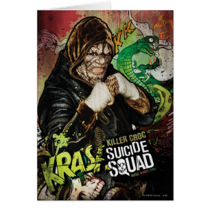 Suicide Squad Killer Croc Character Graffiti
