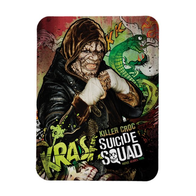 Suicide Squad | Killer Croc Character Graffiti Magnet (Vertical)
