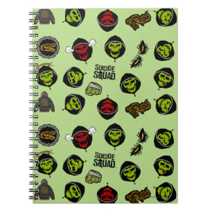 Suicide Squad Killer Croc Emoji Pattern Notebook