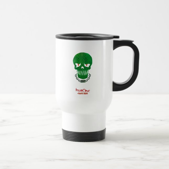 Suicide Squad | Killer Croc Head Icon Travel Mug (Right)