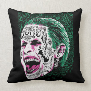 Suicide Squad   Laughing Joker Head Sketch Cushion