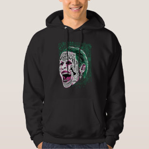 Suicide Squad   Laughing Joker Head Sketch Hoodie