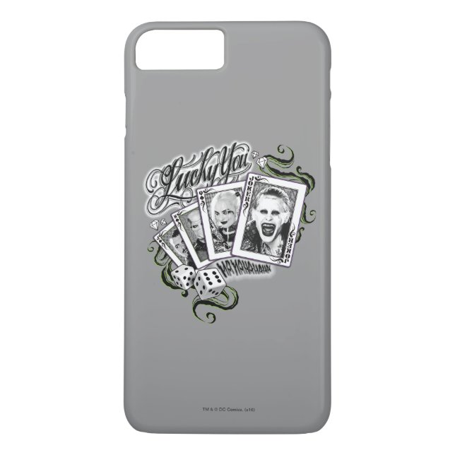 Suicide Squad | "Lucky You" Playing Cards Case-Mate iPhone Case (Back)