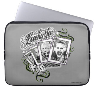 Suicide Squad | "Lucky You" Playing Cards Laptop Sleeve