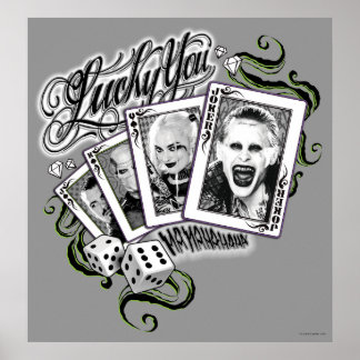 Suicide Squad | "Lucky You" Playing Cards Poster