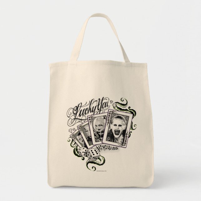 Suicide Squad | "Lucky You" Playing Cards Tote Bag (Front)