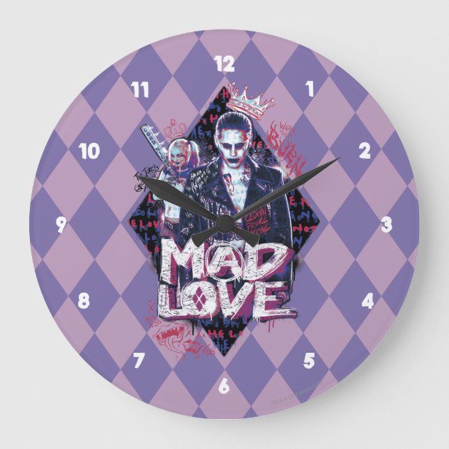 Suicide Squad | Mad Love Large Clock (Front)