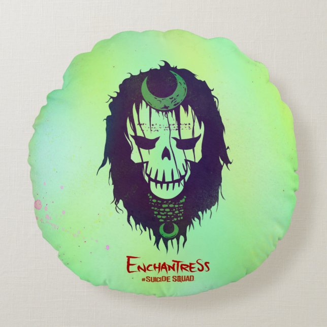 Suicide Squad | Mr. Enchantress Head Icon Round Cushion (Front)