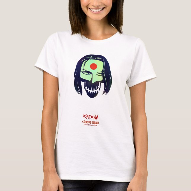 Suicide Squad | Ms Katana Head Icon T-Shirt (Front)