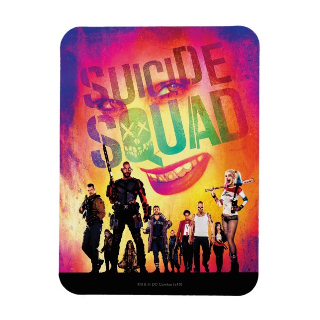 Suicide Squad | Orange Joker & Squad Movie Poster Magnet (Vertical)