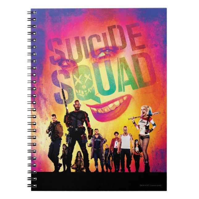 Suicide Squad | Orange Joker & Squad Movie Poster Notebook (Front)