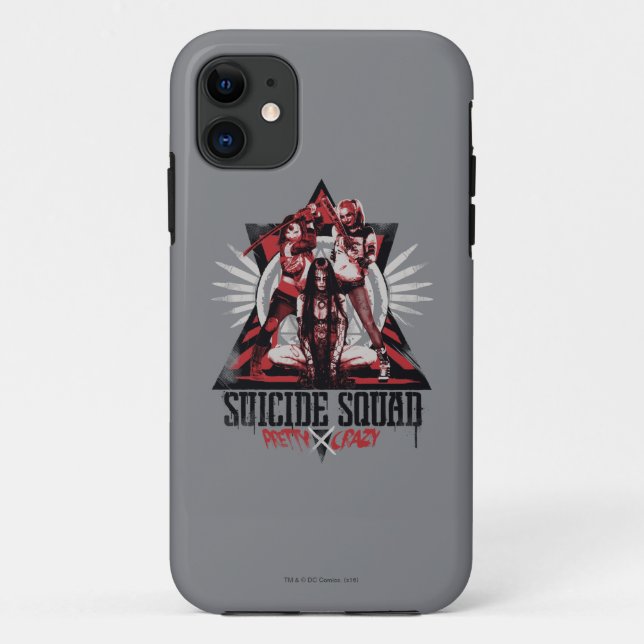 Suicide Squad | Pretty Crazy Squad Girls Case-Mate iPhone Case (Back)