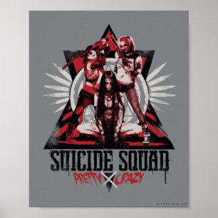 Suicide Squad   Pretty Crazy Squad Girls Poster