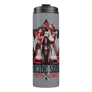 Suicide Squad   Pretty Crazy Squad Girls Thermal Tumbler