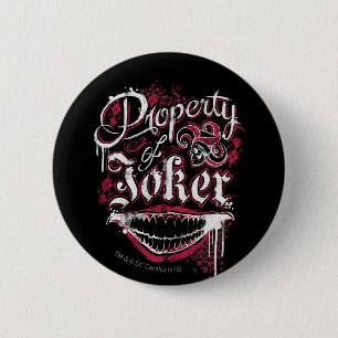 Suicide Squad Property of Joker 6 Cm Round Badge