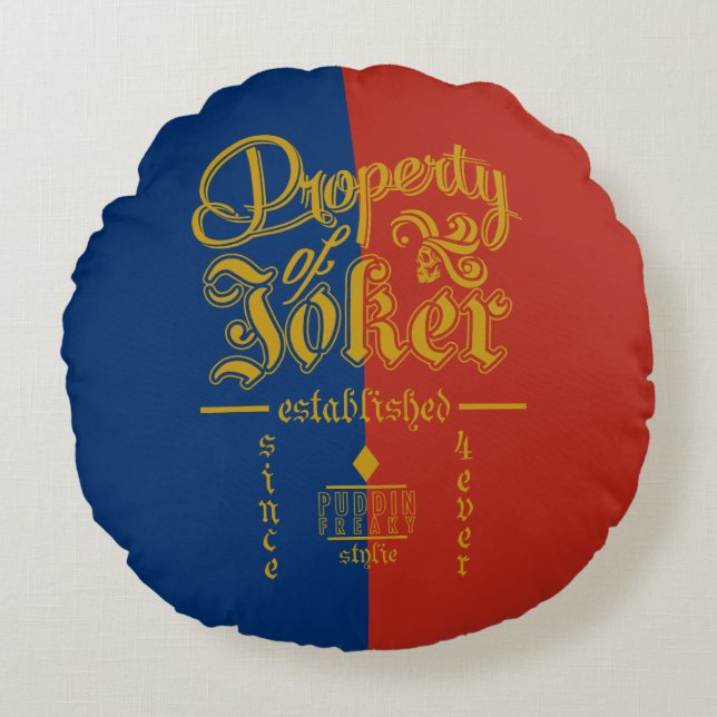 Suicide Squad | Puddin Freaky Round Cushion (Front)