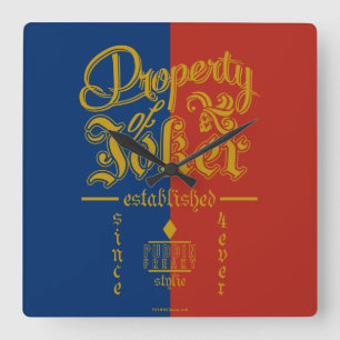 Suicide Squad   Puddin Freaky Square Wall Clock