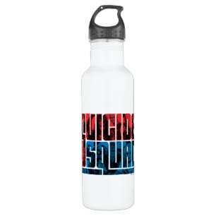 Suicide Squad Red and Blue Logo 710 Ml Water Bottle