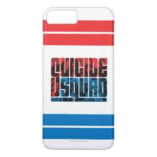 Suicide Squad Red and Blue Logo iPhone 8 Plus/7 Plus Case