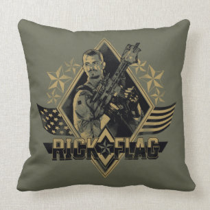 Suicide Squad   Rick Flag Badge Cushion
