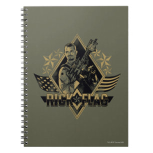 Suicide Squad Rick Flag Badge Notebook