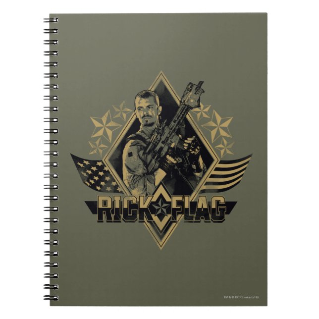 Suicide Squad | Rick Flag Badge Notebook (Front)