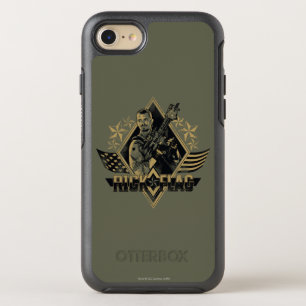 Suicide Squad   Rick Flag Badge OtterBox Symmetry iPhone 8/7 Case