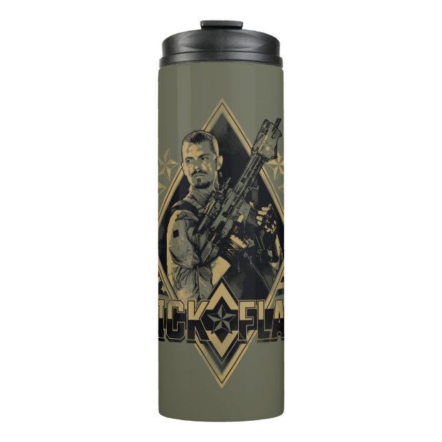 Suicide Squad | Rick Flag Badge Thermal Tumbler (Front)