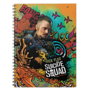Suicide Squad Rick Flag Character Graffiti Notebook